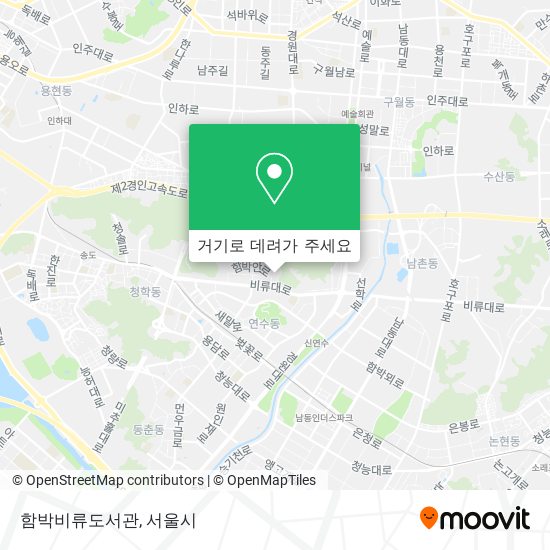 함박비류도서관 지도