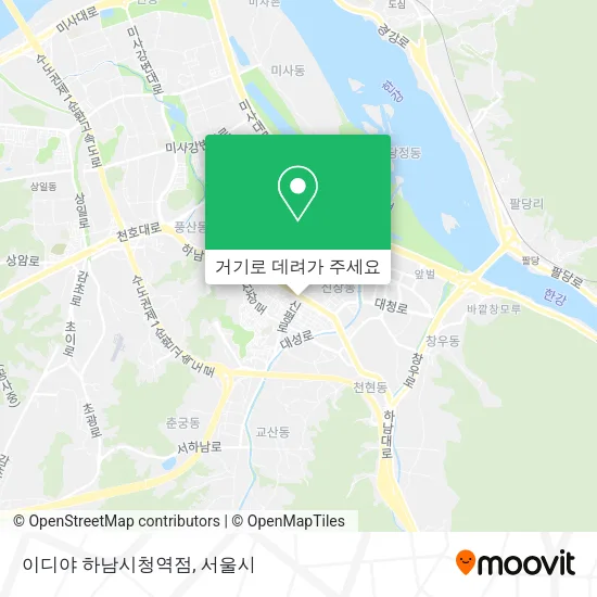 이디야 하남시청역점 지도