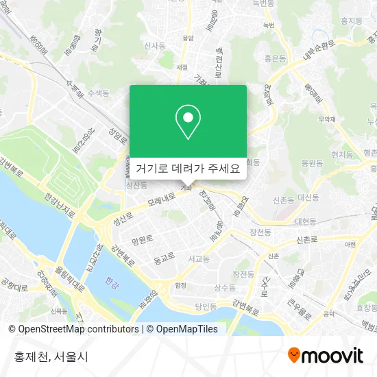 홍제천 지도