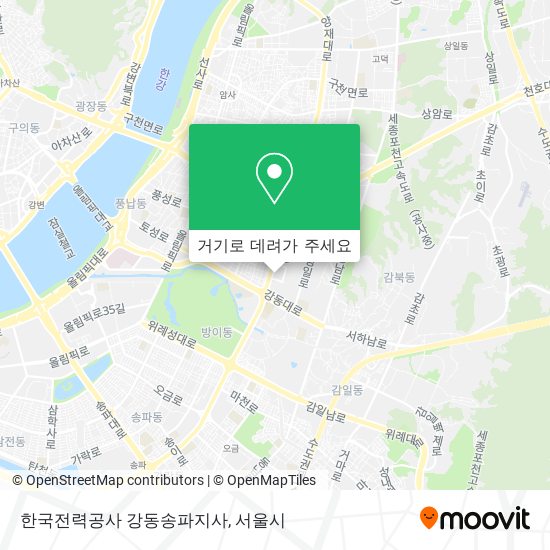 한국전력공사 강동송파지사 지도