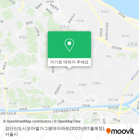검단신도시모아엘가그랑데아파트(2023년01월예정) 지도