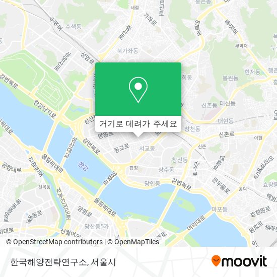 한국해양전략연구소 지도