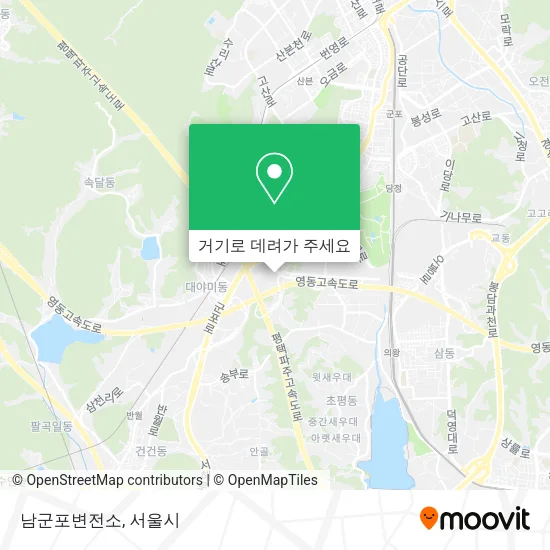 남군포변전소 지도