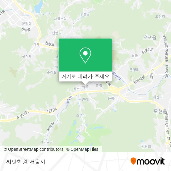 씨앗학원 지도