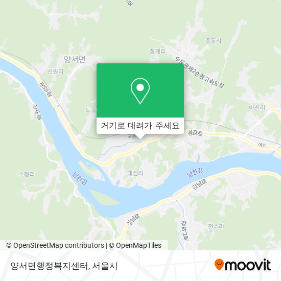 양서면행정복지센터 지도