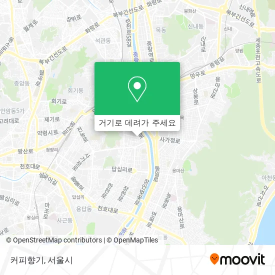 커피향기 지도