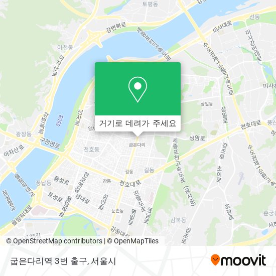 굽은다리역 3번 출구 지도