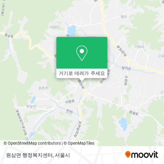 원삼면 행정복지센터 지도