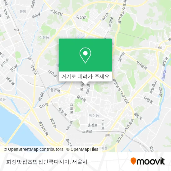 화정맛집초밥집민쿡다시마 지도