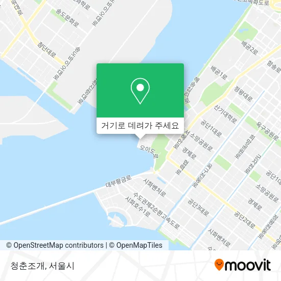 청춘조개 지도