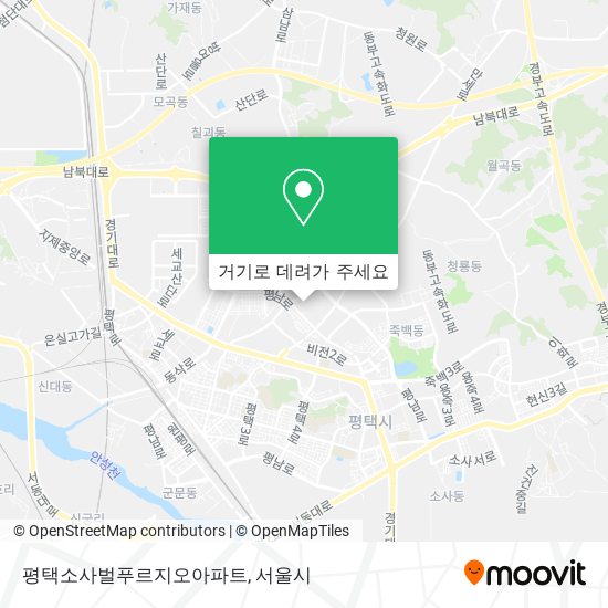 평택소사벌푸르지오아파트 지도