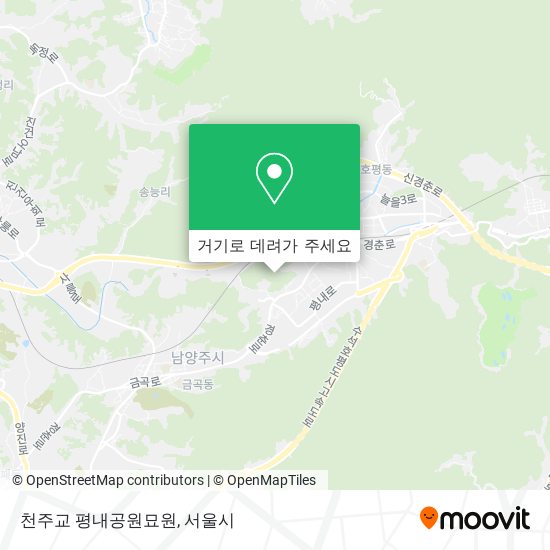 천주교 평내공원묘원 지도