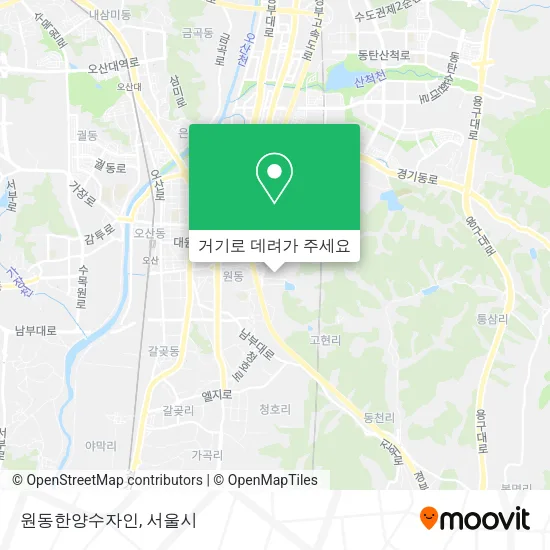 원동한양수자인 지도