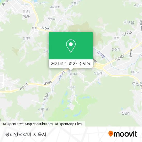 봉피양떡갈비 지도
