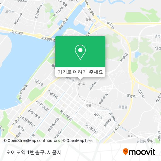오이도역 1번출구 지도