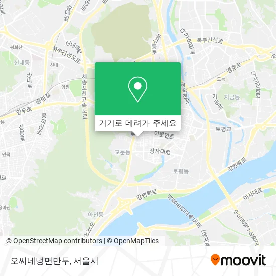 오씨네냉면만두 지도