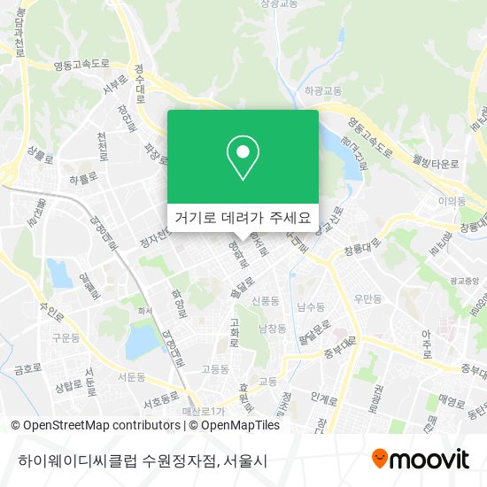 하이웨이디씨클럽 수원정자점 지도