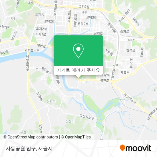 사동공원 입구 지도