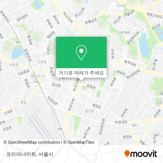 코리아나이트 지도