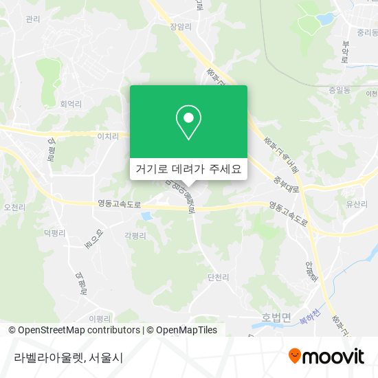 라벨라아울렛 지도