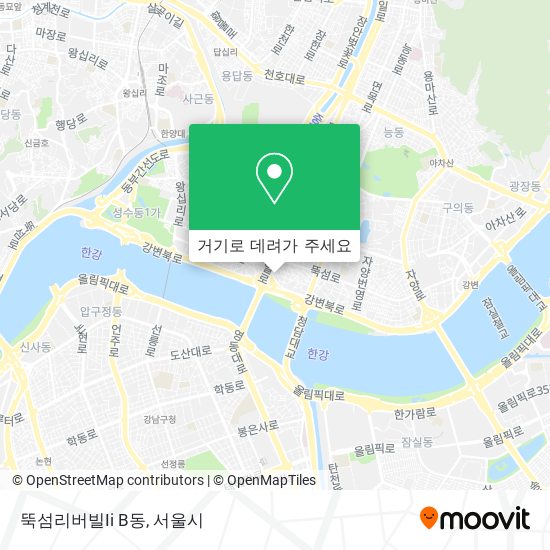 뚝섬리버빌Ii  B동 지도