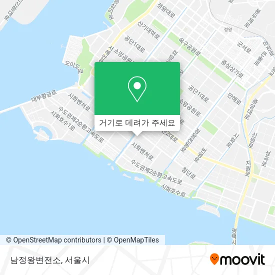 남정왕변전소 지도