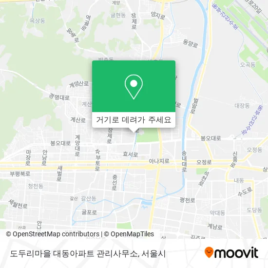 도두리마을 대동아파트 관리사무소 지도