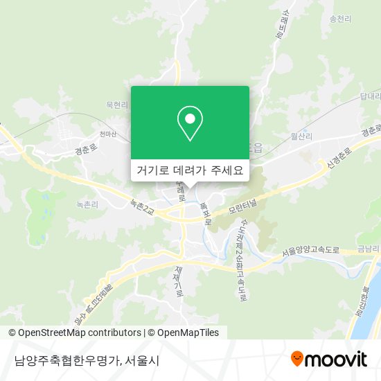 남양주축협한우명가 지도