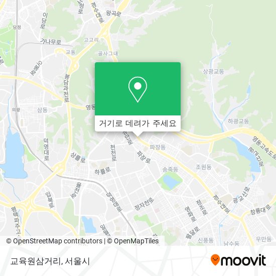 교육원삼거리 지도