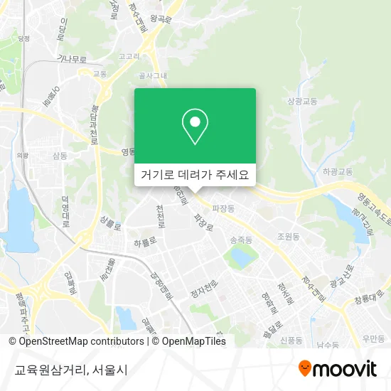 교육원삼거리 지도