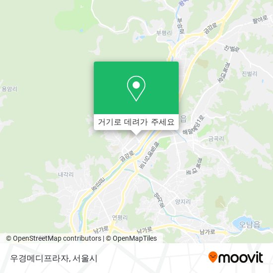 우경메디프라자 지도