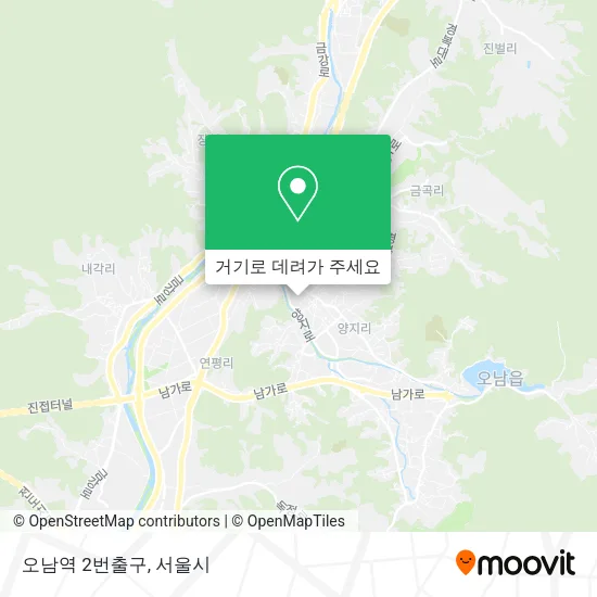 오남역 2번출구 지도