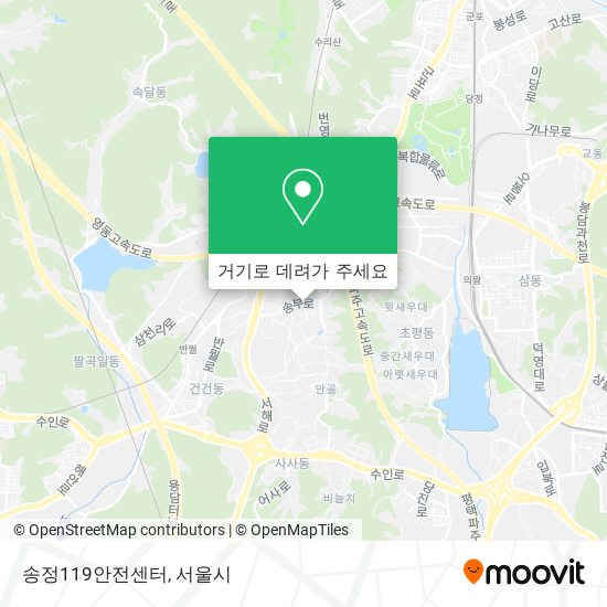송정119안전센터 지도