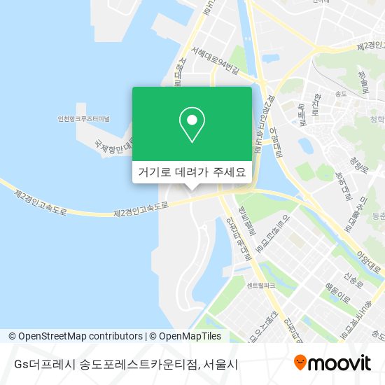 Gs더프레시 송도포레스트카운티점 지도
