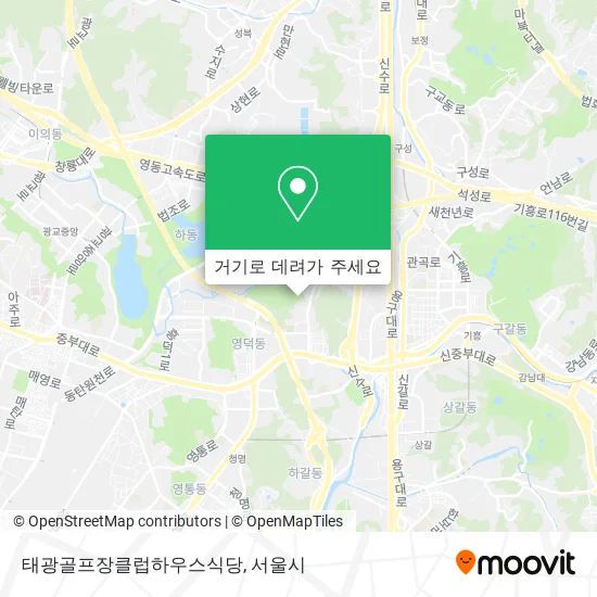 태광골프장클럽하우스식당 지도