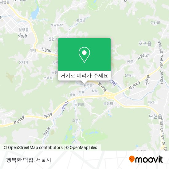 행복한 떡집 지도