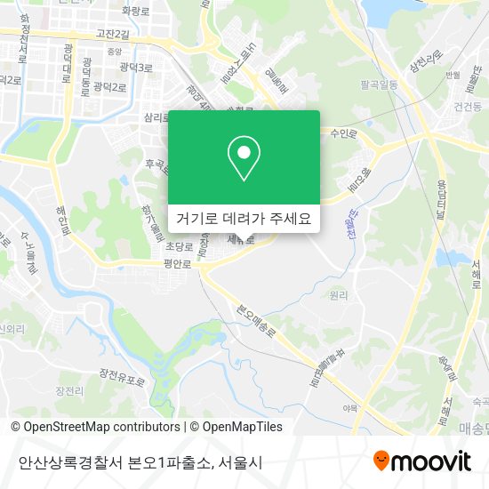 안산상록경찰서 본오1파출소 지도