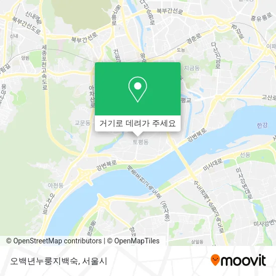 오백년누룽지백숙 지도