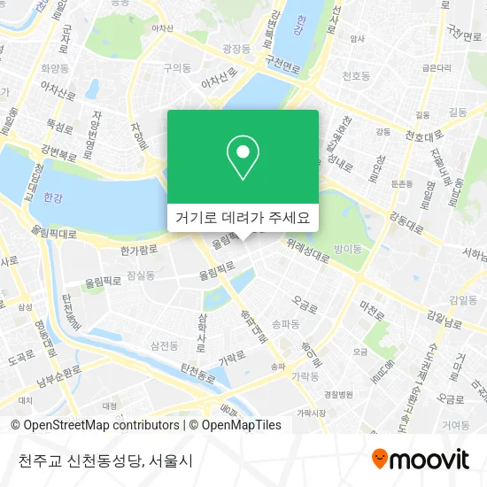 천주교 신천동성당 지도