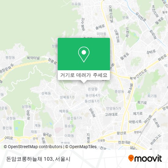 돈암코롱하늘채                 103 지도