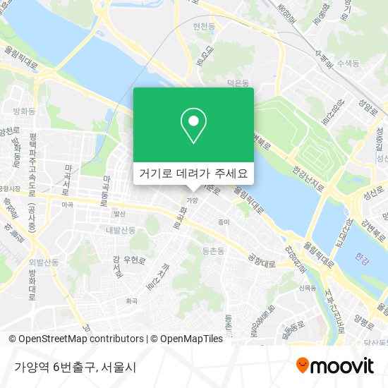 가양역 6번출구 지도