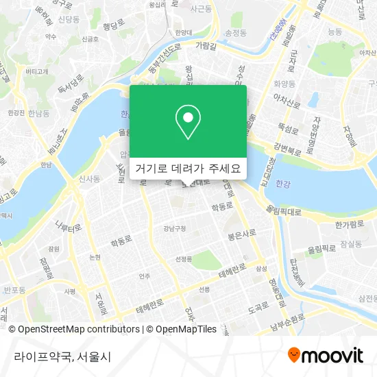라이프약국 지도