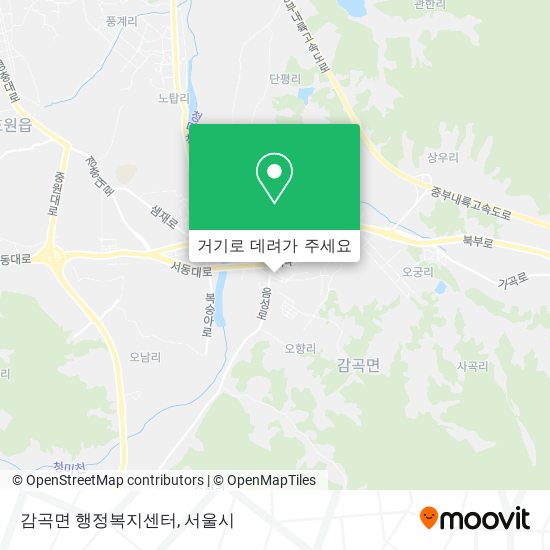 감곡면 행정복지센터 지도