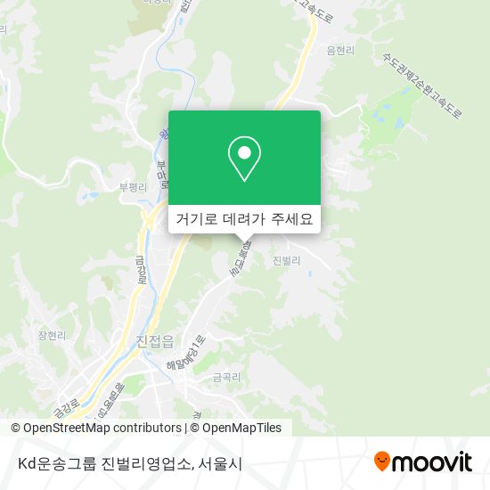 Kd운송그룹 진벌리영업소 지도