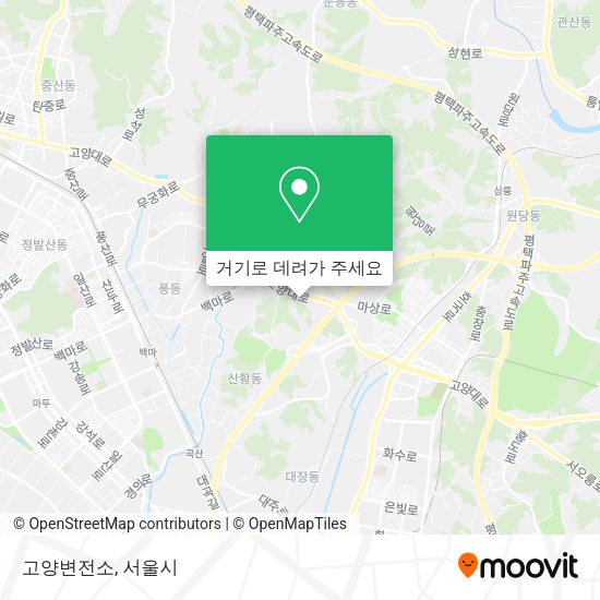 고양변전소 지도