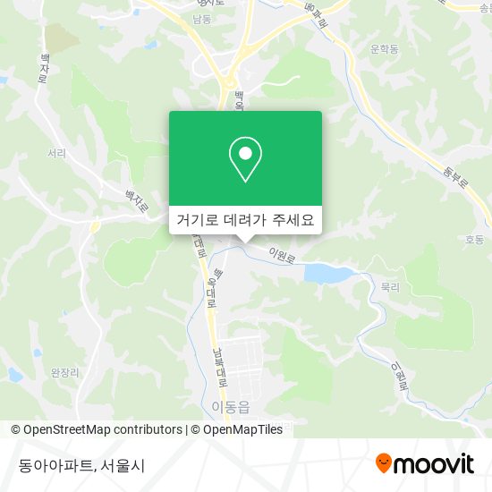 동아아파트 지도