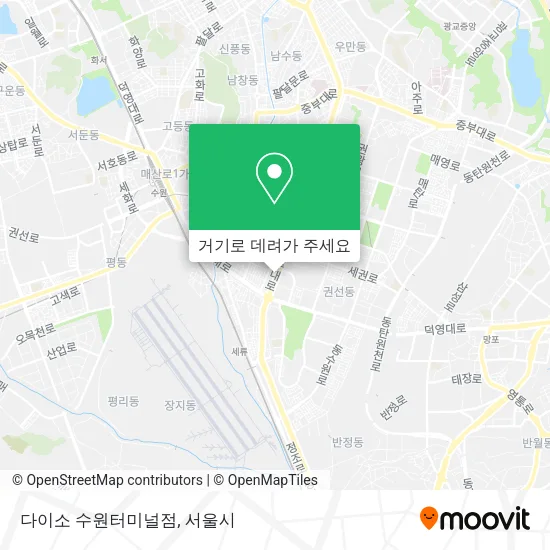 다이소 수원터미널점 지도