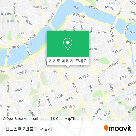 신논현역 2번출구 지도