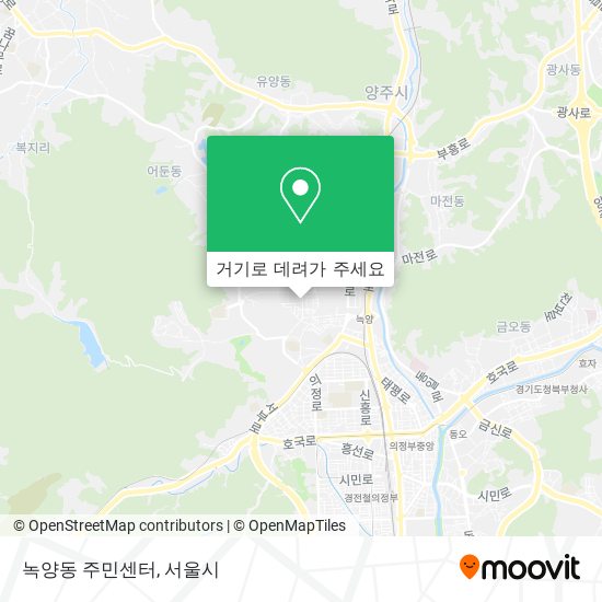 녹양동 주민센터 지도