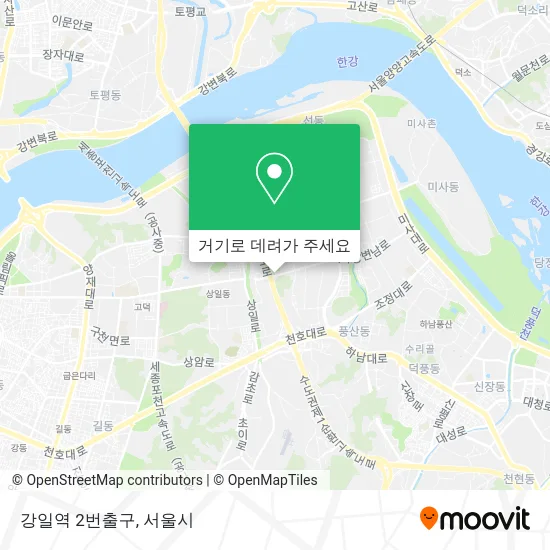 강일역 2번출구 지도